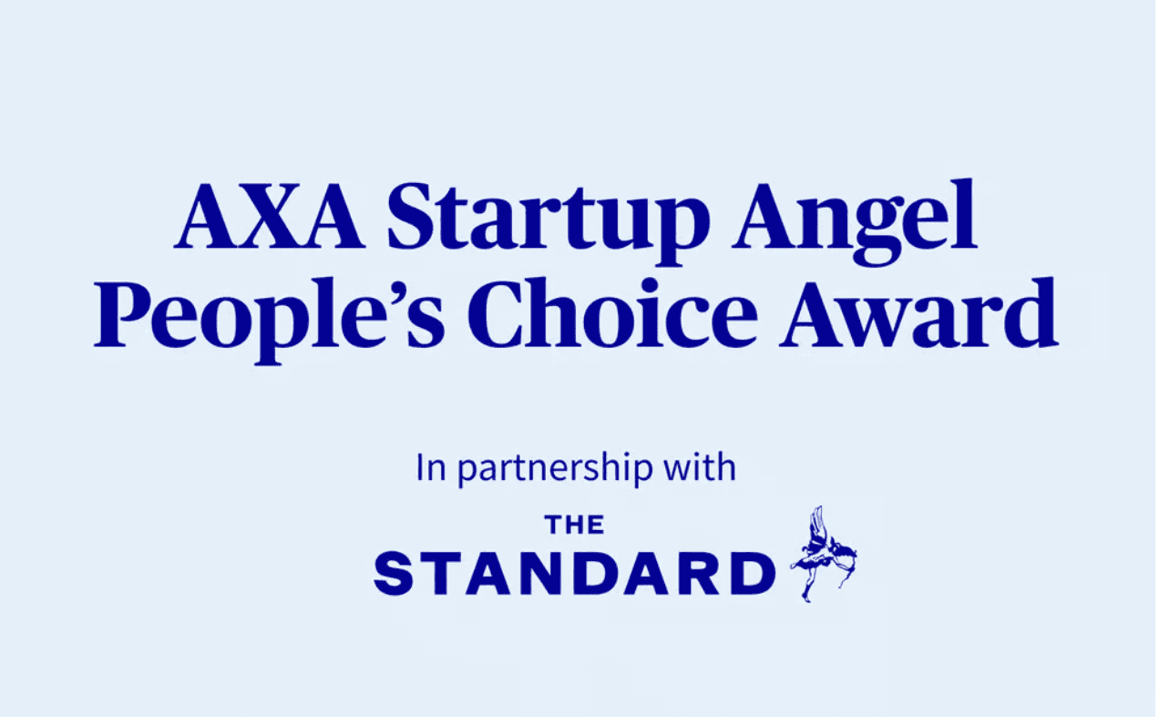 AXA Startup Angel People’s Choice Award, in partnership with The Standard